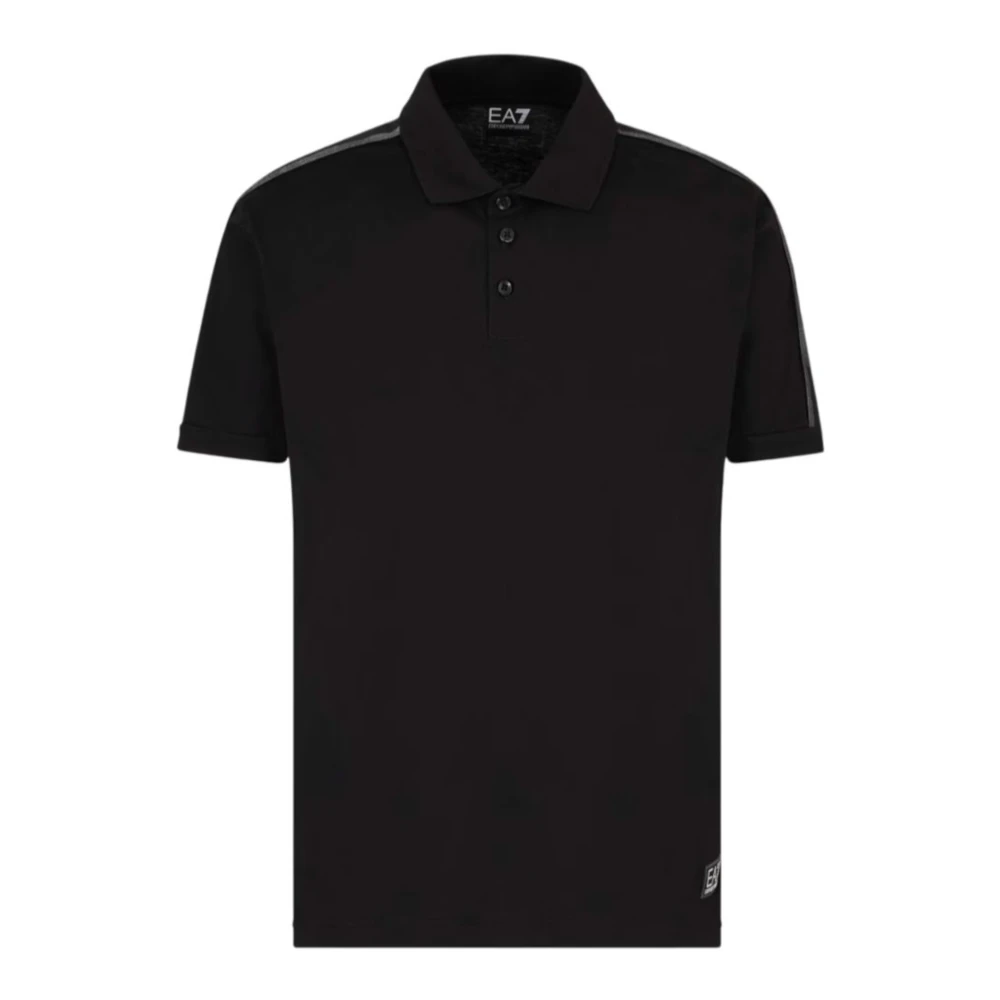 Emporio Armani Ea7 Svart Polo Tröja Av Ea7