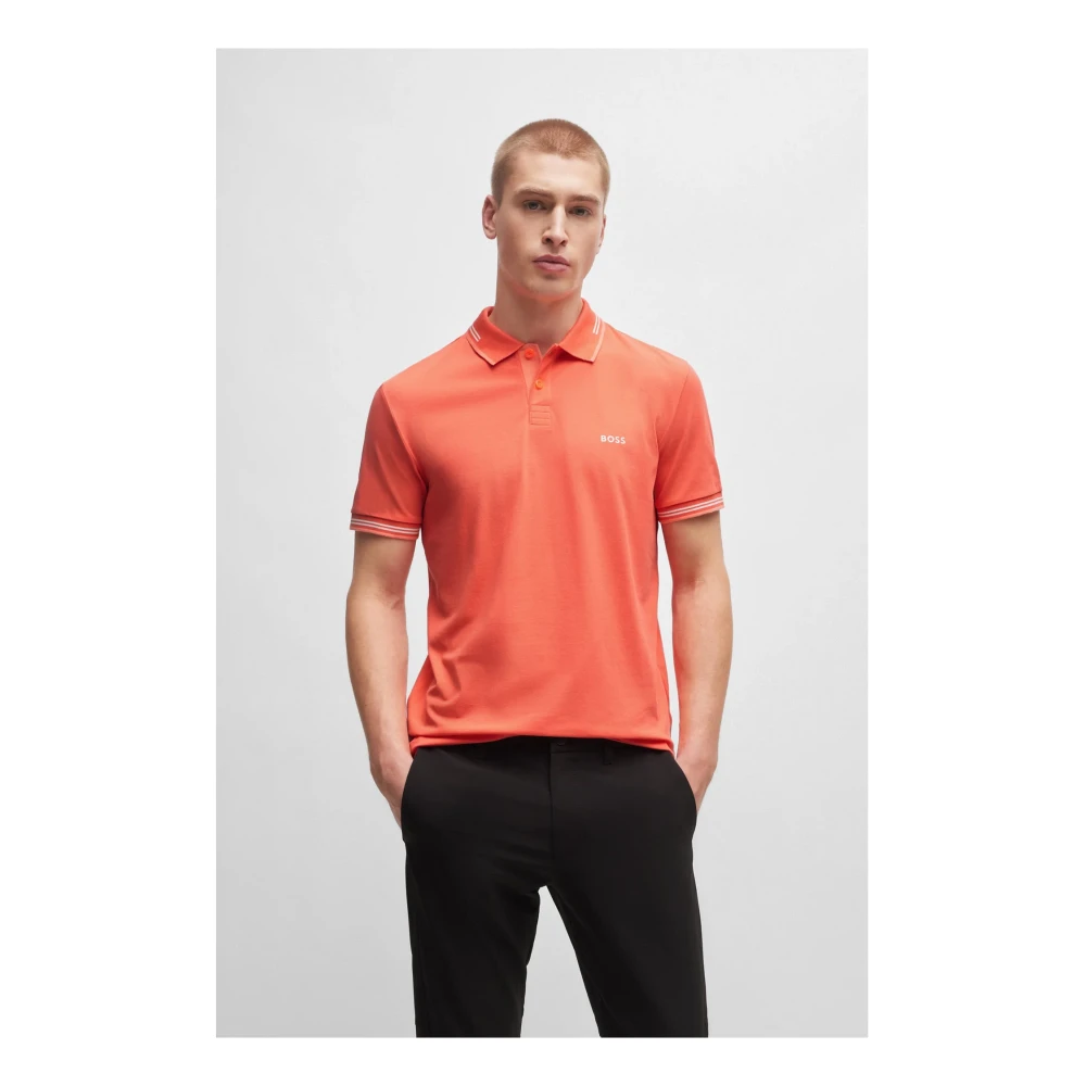 Hugo Boss Korte Mouw Polo Shirt Red Heren