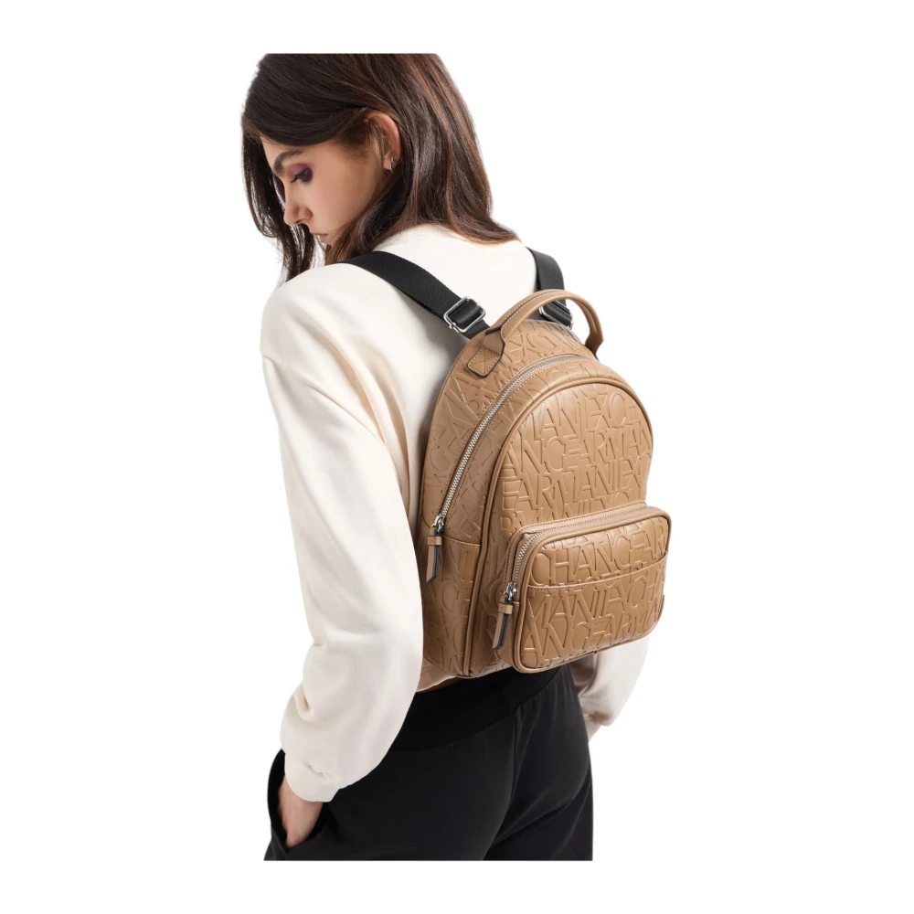 Armani Exchange Stijlvolle Rugzak voor Dagelijks Gebruik Brown Dames