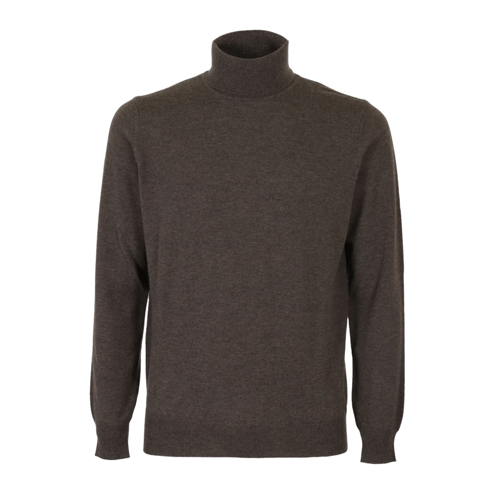 Kangra Luxe Geelong Wol Trui Brown Heren