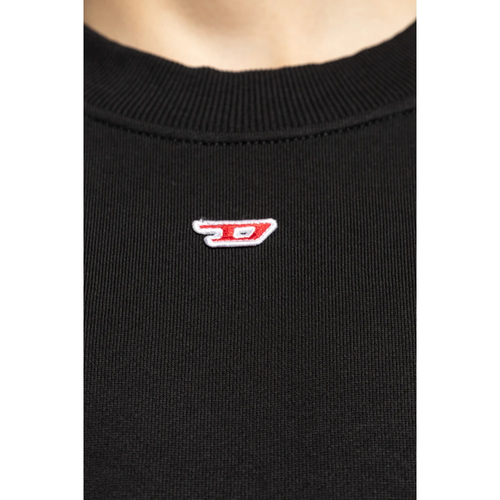Diesel Sweatshirt met S-Boxt-D logo Black Heren