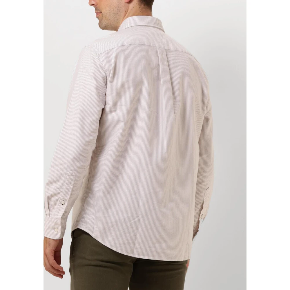 Tommy Hilfiger Heritage Oxford Stripe Casual Overhemd Beige Heren