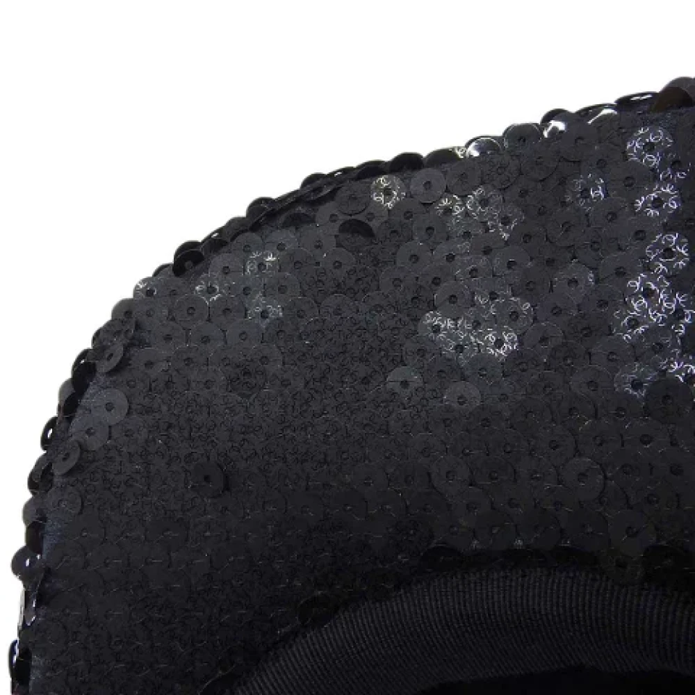 Chanel Vintage Pre-owned Fabric hats Black Dames