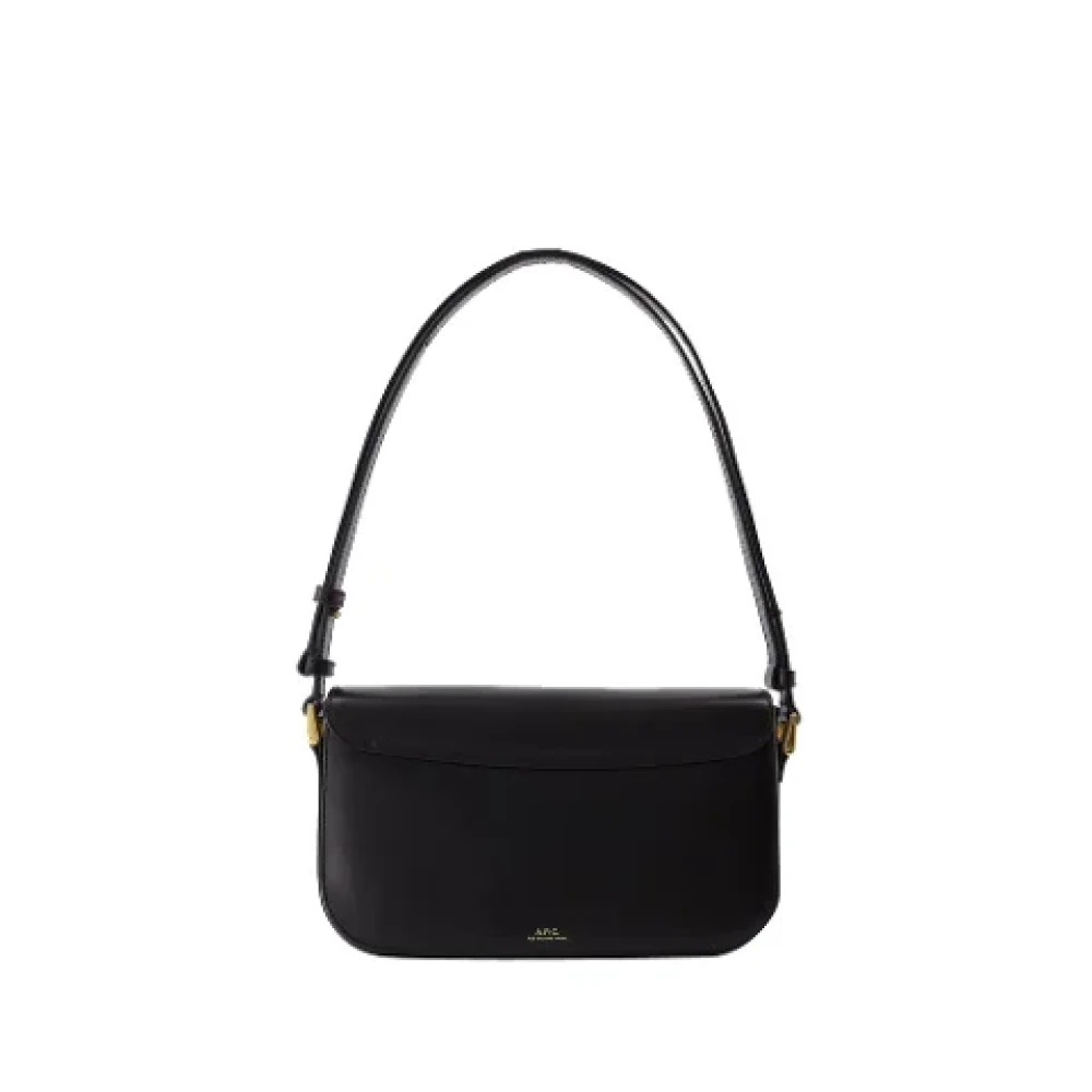 A.p.c. Leather shoulder-bags Black Dames