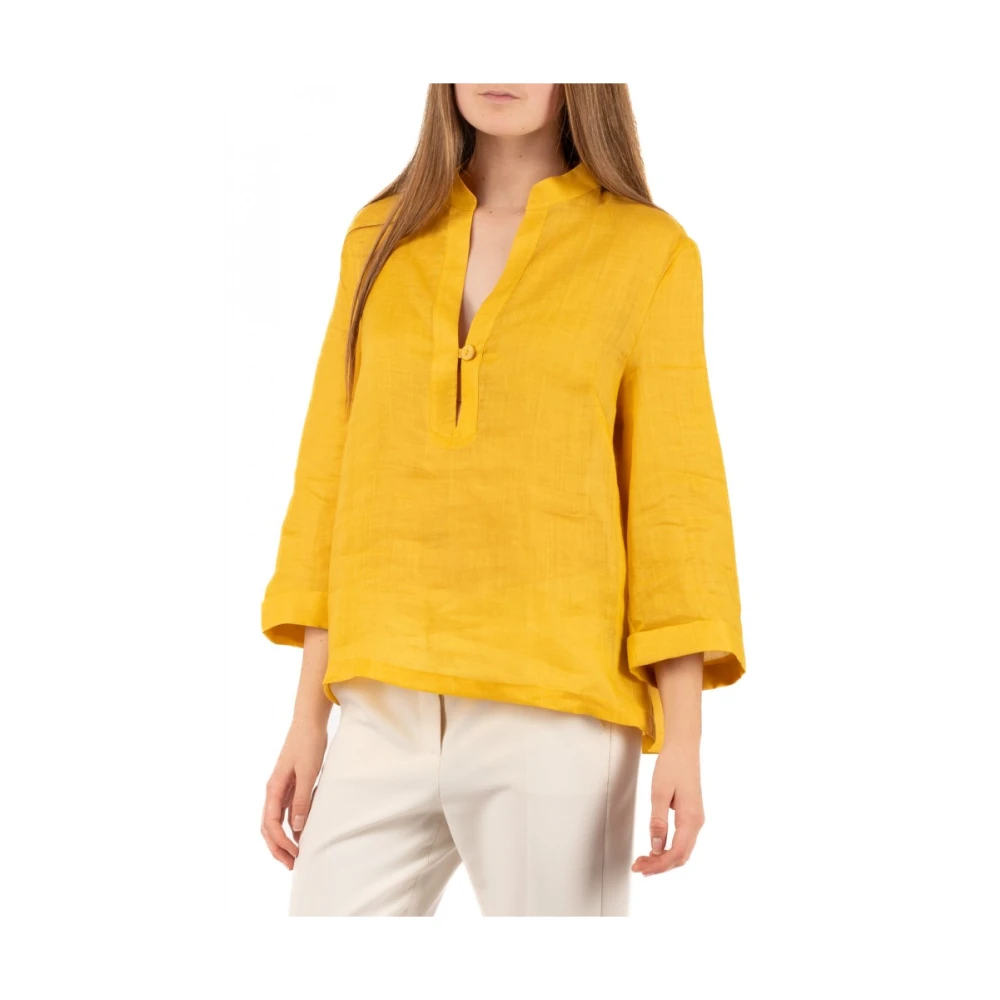 Hanita Elegante Blouse Yellow Dames