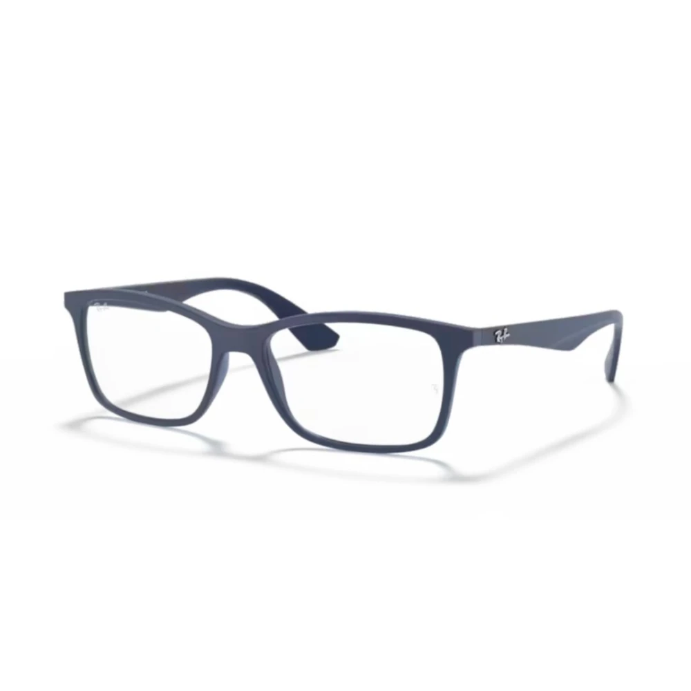 Ray - Ban Unisex Transparent Ray - Ban Rx7047 5450 Optical Frames Injected Blue Squared Normal - Image 3