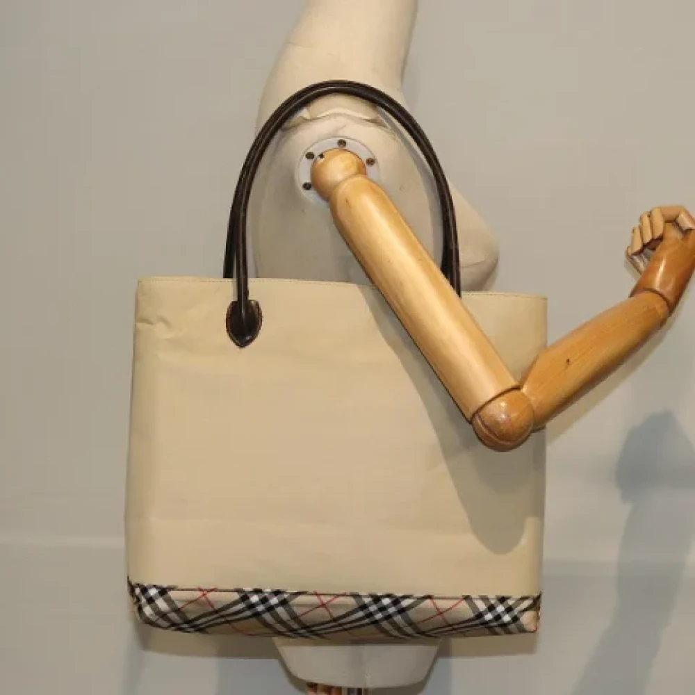 Burberry Vintage Pre-owned Fabric totes Beige Dames