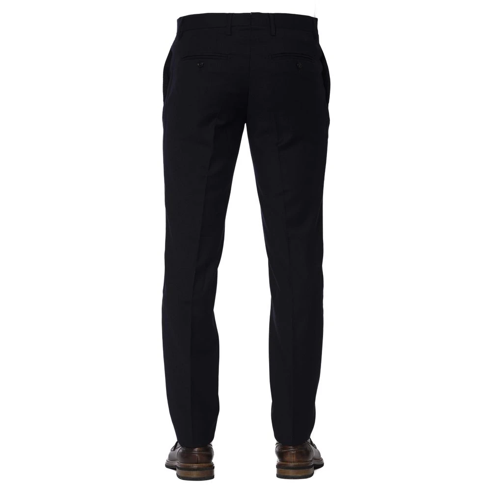 Trussardi Blauwe wollen broek voor mannen Blue Heren