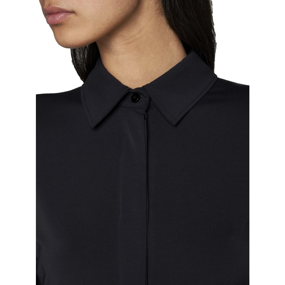 The Attico Zwarte Elton Shirt Black Dames