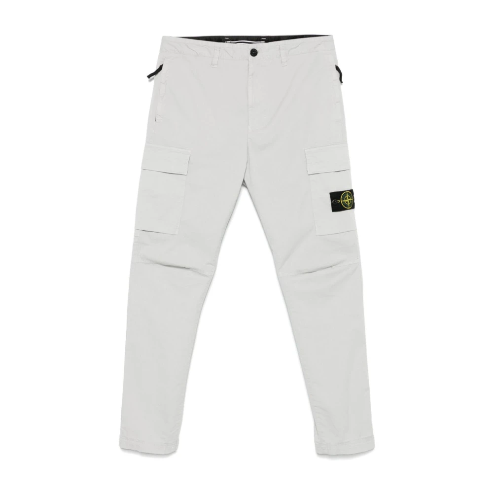 Stone Island Grijze Casual Broek Gray Heren