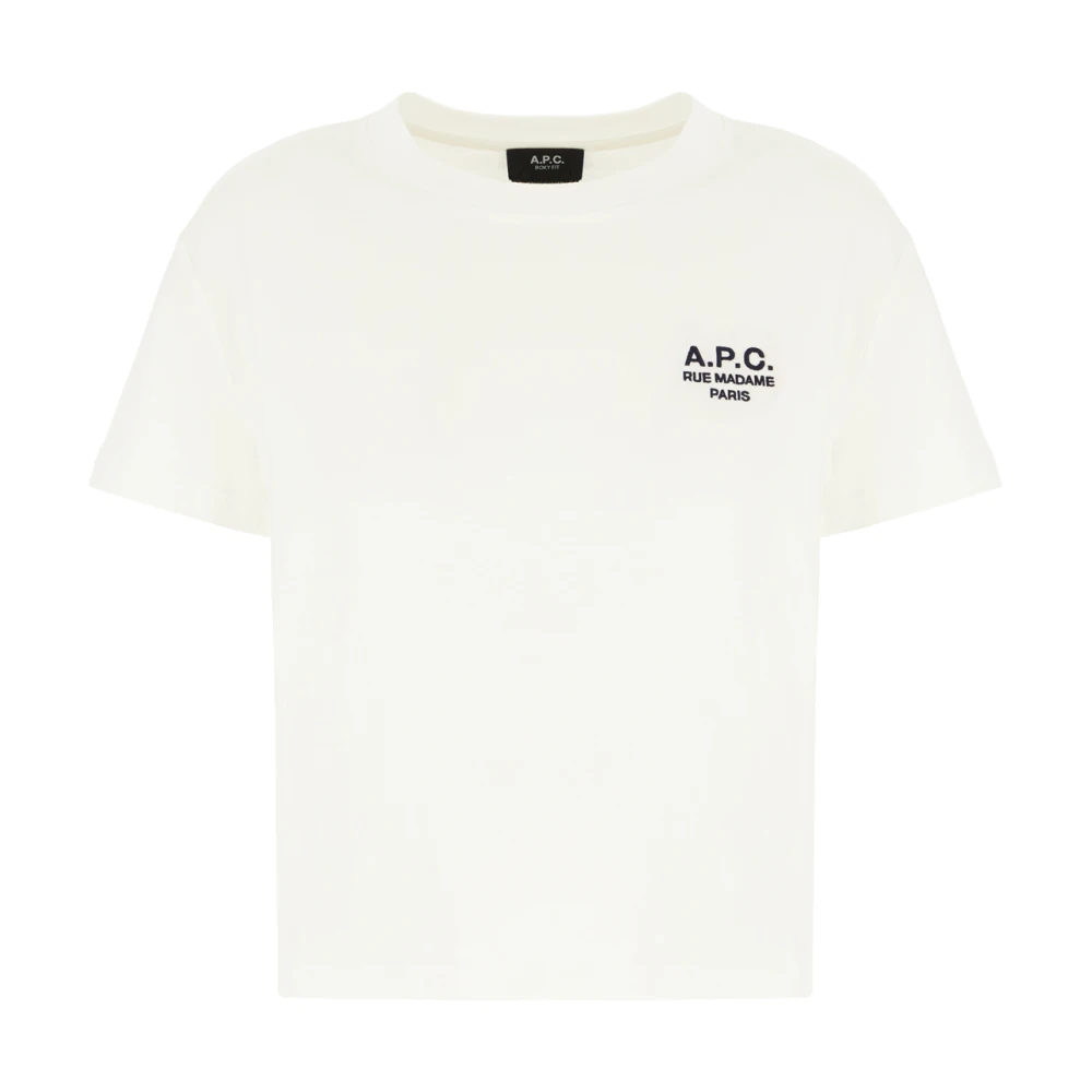 A.p.c. Casual Katoenen T-Shirt voor Mannen White Dames