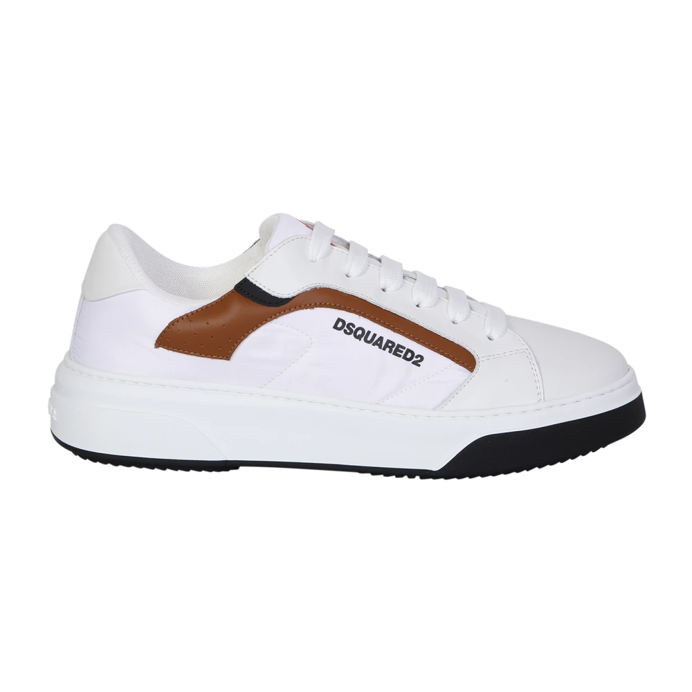 Dsquared2 Men's White Sneakers, 8 Uk, M2579 Trainers