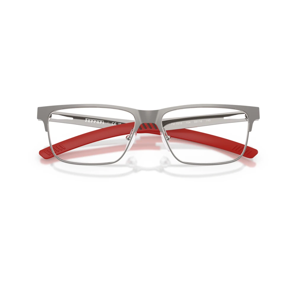 Ferrari Unisex Gray Glasses, 56 Mm, Scuderia Fz7018 Optical Frame