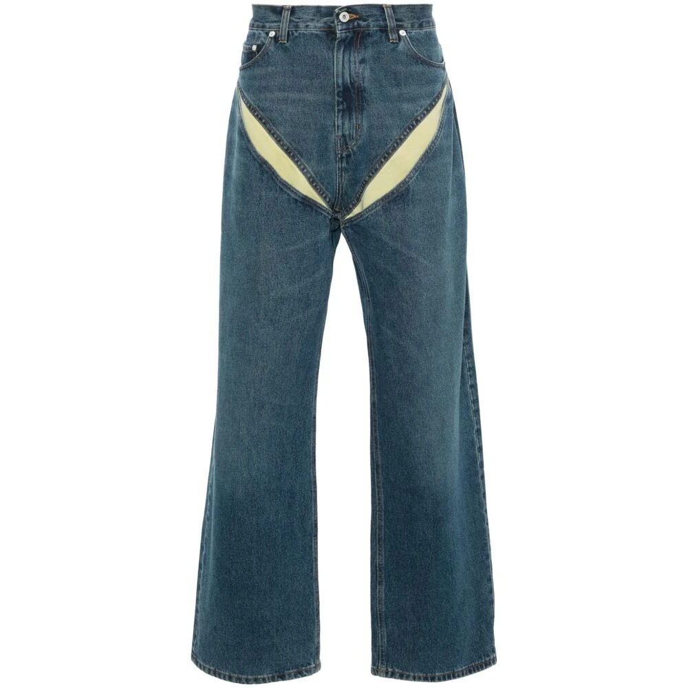 Y Project Wide Jeans Blue Heren