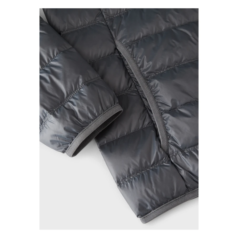 Emporio Armani EA7 Opvouwbare Core Identity Hooded Jas Gray Heren
