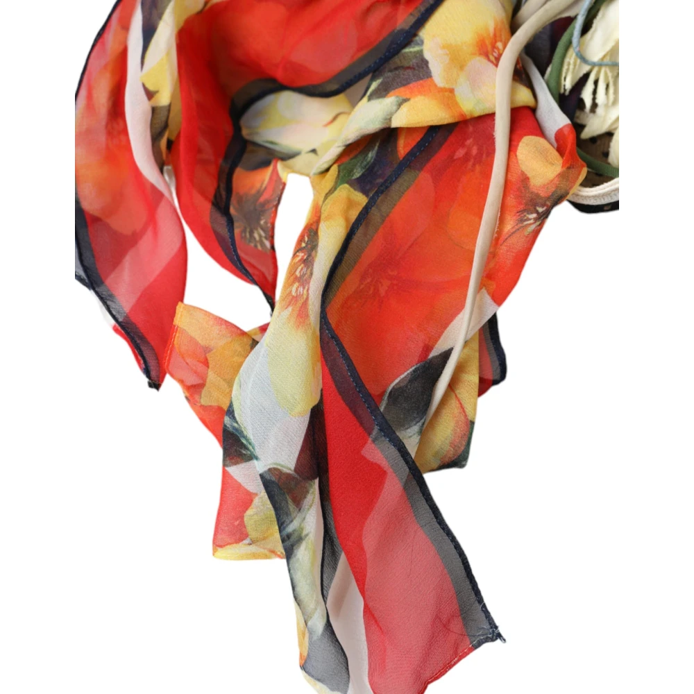 Dolce & Gabbana Multicolor breedgerande zonnehoed Multicolor Unisex
