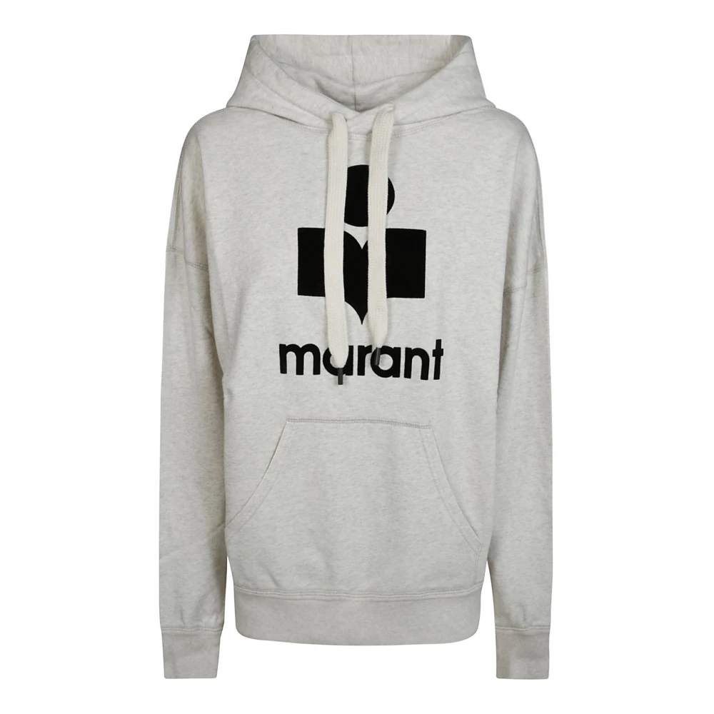 Isabel Marant Étoile Hoodie Logo Sweatshirt Beige Dames