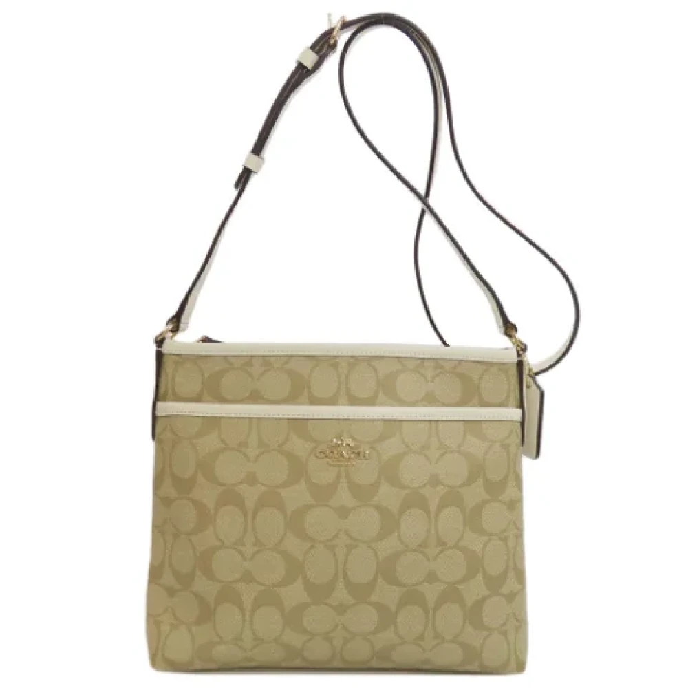 Coach Pre-owned Plastic shoulder-bags Beige Dames