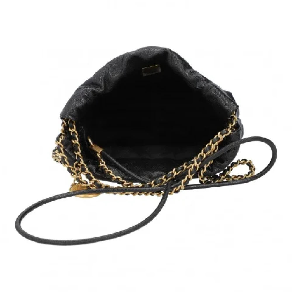 Chanel Vintage Pre-owned Leather crossbody-bags Black Dames