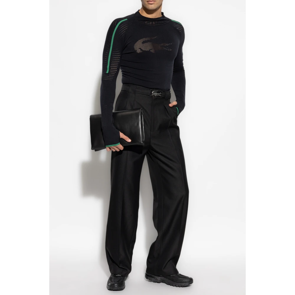 Lacoste Top met logo Black Heren