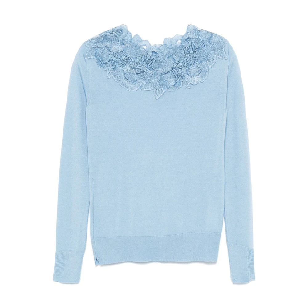 Ermanno Scervino Stijlvolle Sweater voor Mannen Blue Dames