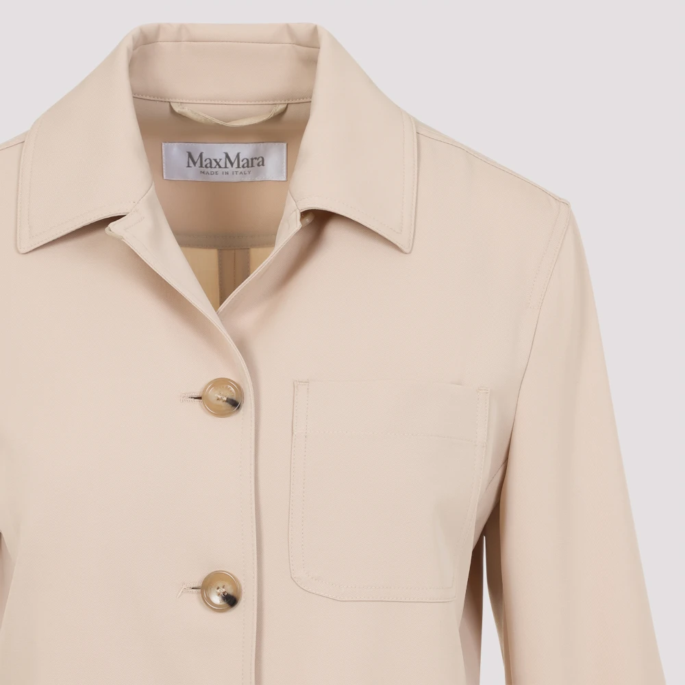 Max Mara Zak Pulvino Jas Beige Dames