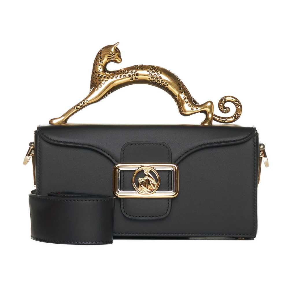 Lanvin Zwarte Potlood Kat Mini Tas Black Dames