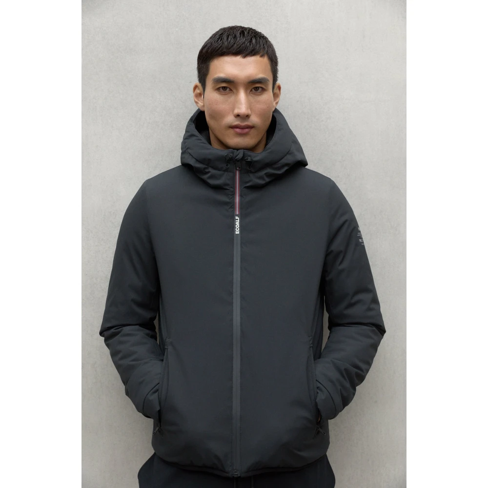 Ecoalf Zwarte Jas Black Heren