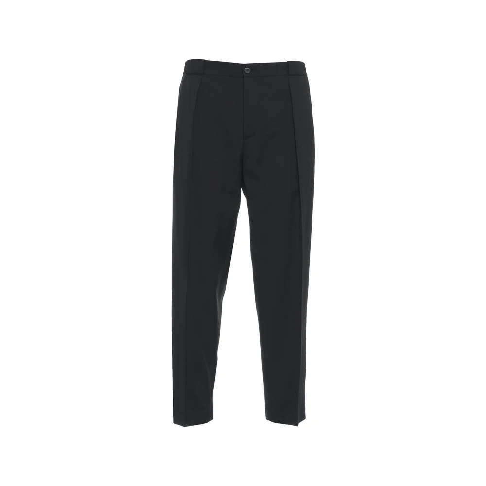 Briglia Zwarte Geplooide Broek Ss25 Black Heren