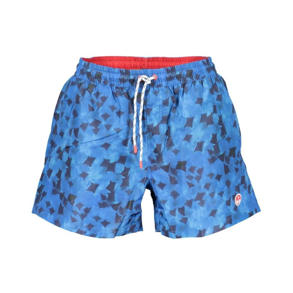 North Sails , Beachwear, Male, Blue, S, Polyester Swimwear With Adjustable Straps