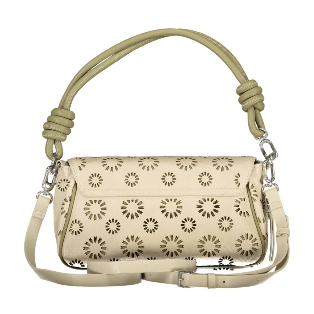 Desigual Beige Uitbreidbare Handtas met Verstelbare Band Beige Dames