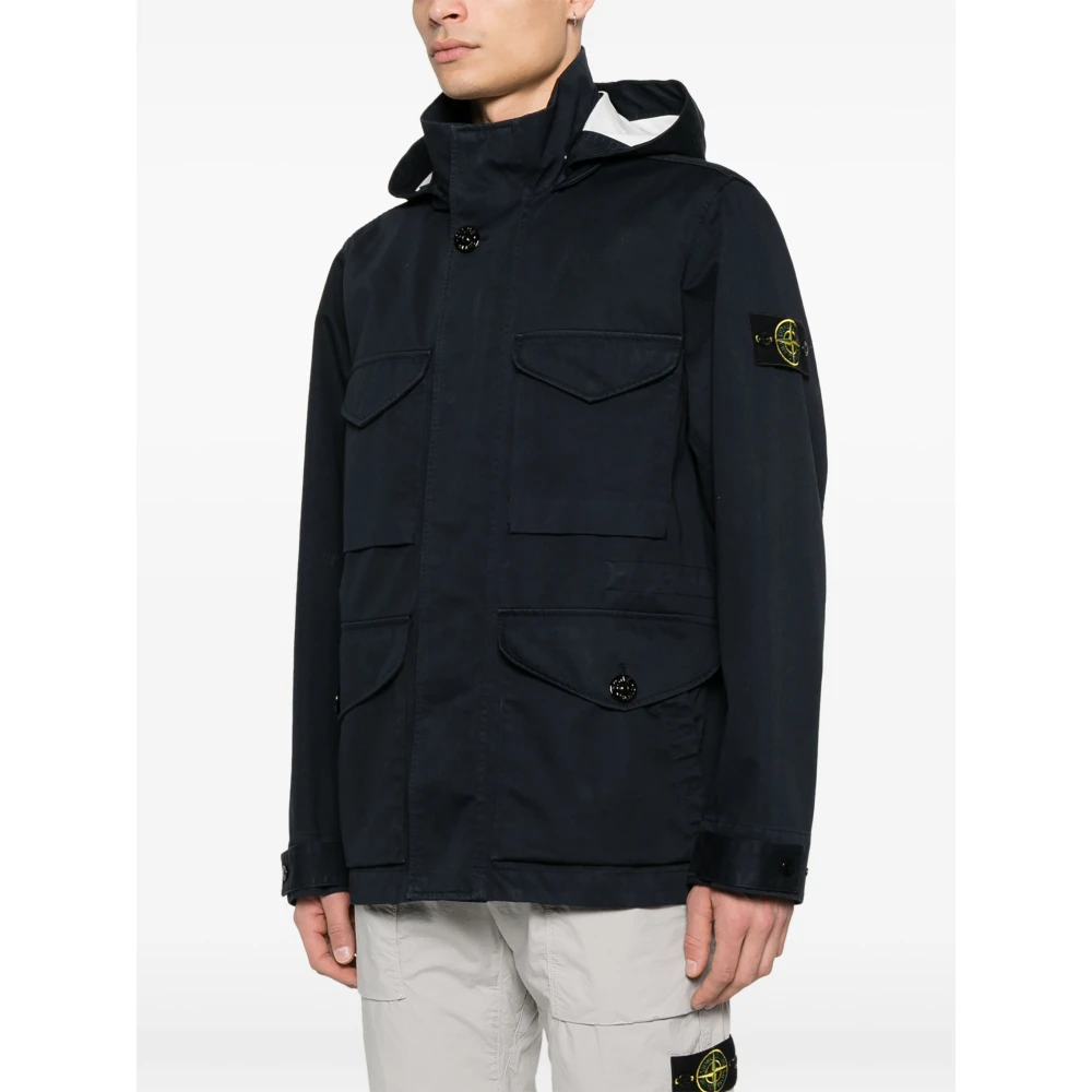 Stone Island Stijlvolle buitenjas Blue Heren