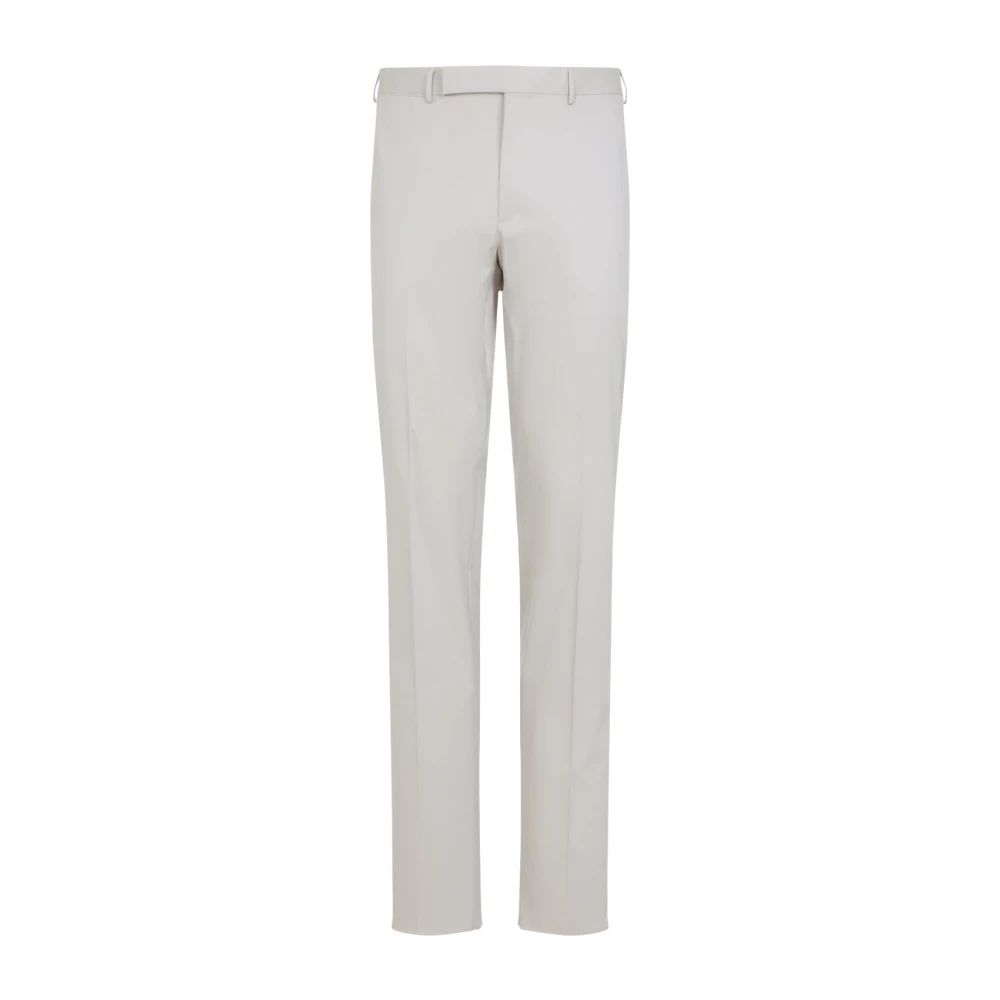 Ermenegildo Zegna Witte Katoenblend Broek White Heren