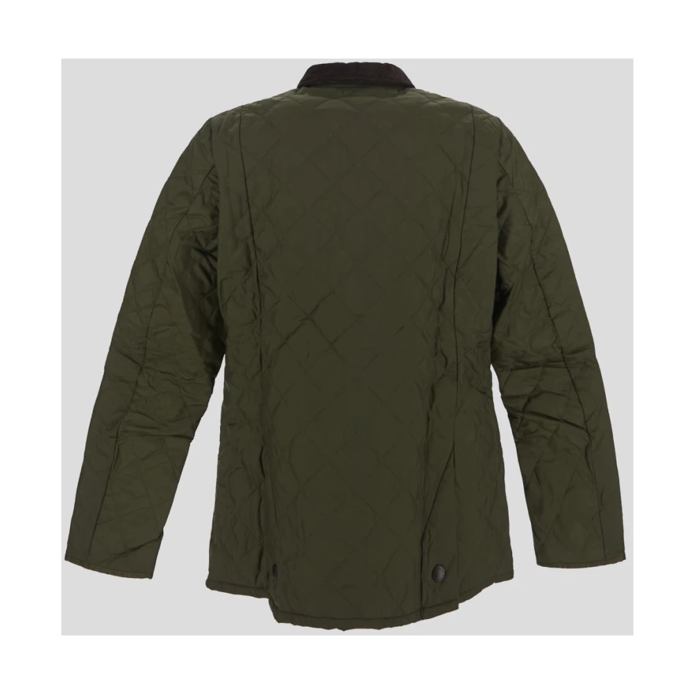 Barbour Gewatteerde Heritage Jas van Polyamide Green Heren