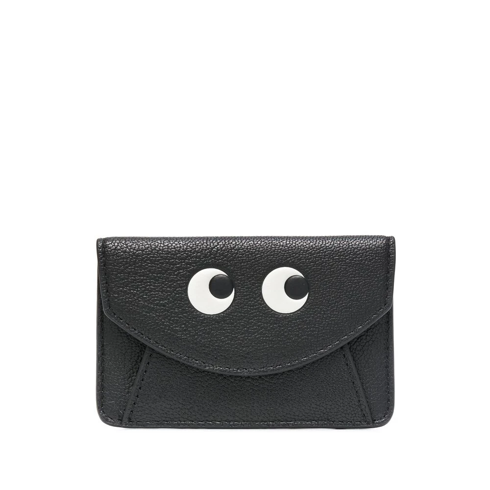 Anya Hindmarch Ogen Motief Leren Portemonnee Black Dames