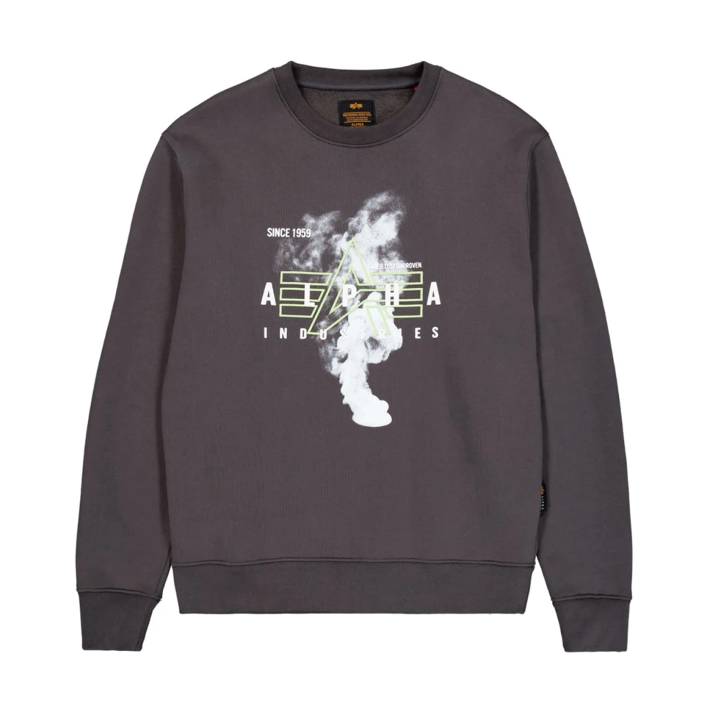 Alpha industries Katoenen Gebreide Truien en Sweaters Gray Heren