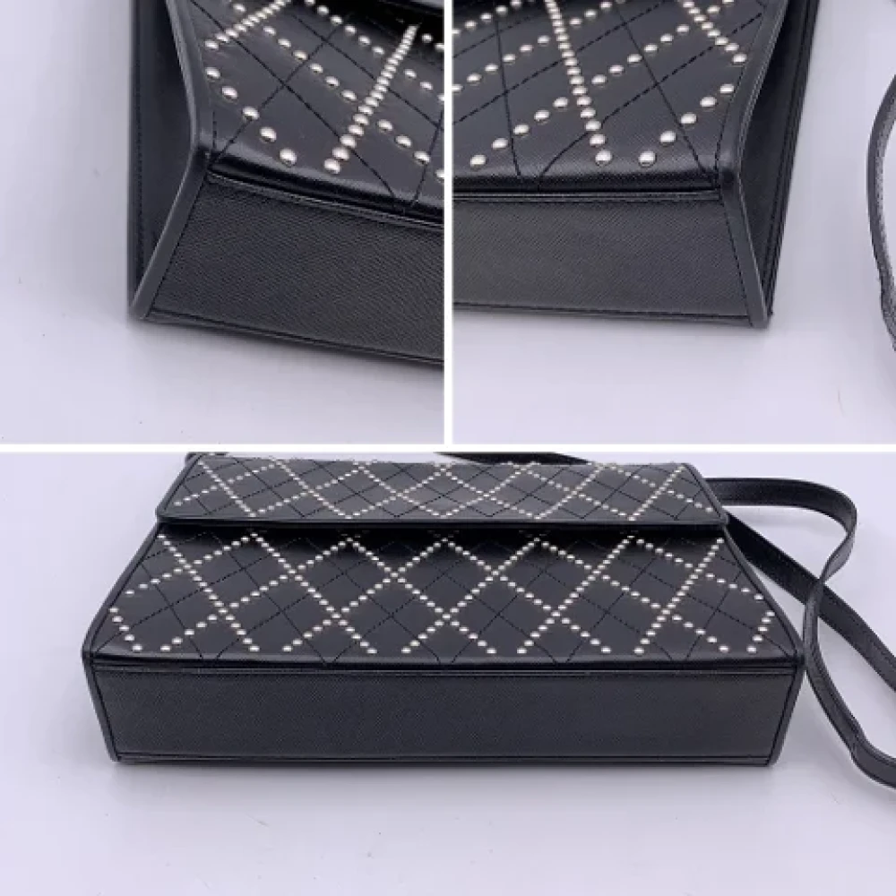 Yves Saint Laurent Vintage Pre-owned Leather shoulder-bags Black Dames