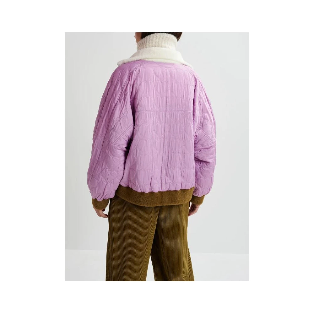 Essentiel Antwerp Omkeerbare Oversized Hart Gewatteerde Jas Multicolor Dames