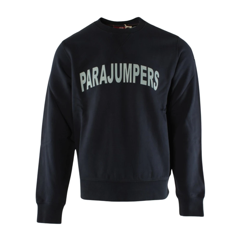 Parajumpers Caleb Zwarte Katoenen Sweater Blue Heren