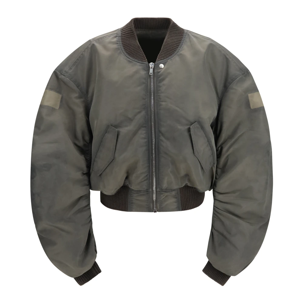 Rick Owens Secchia Flight Bomber Jacket - Male - Bomber Jackets - Gray - Xl - Jackets - Image 4