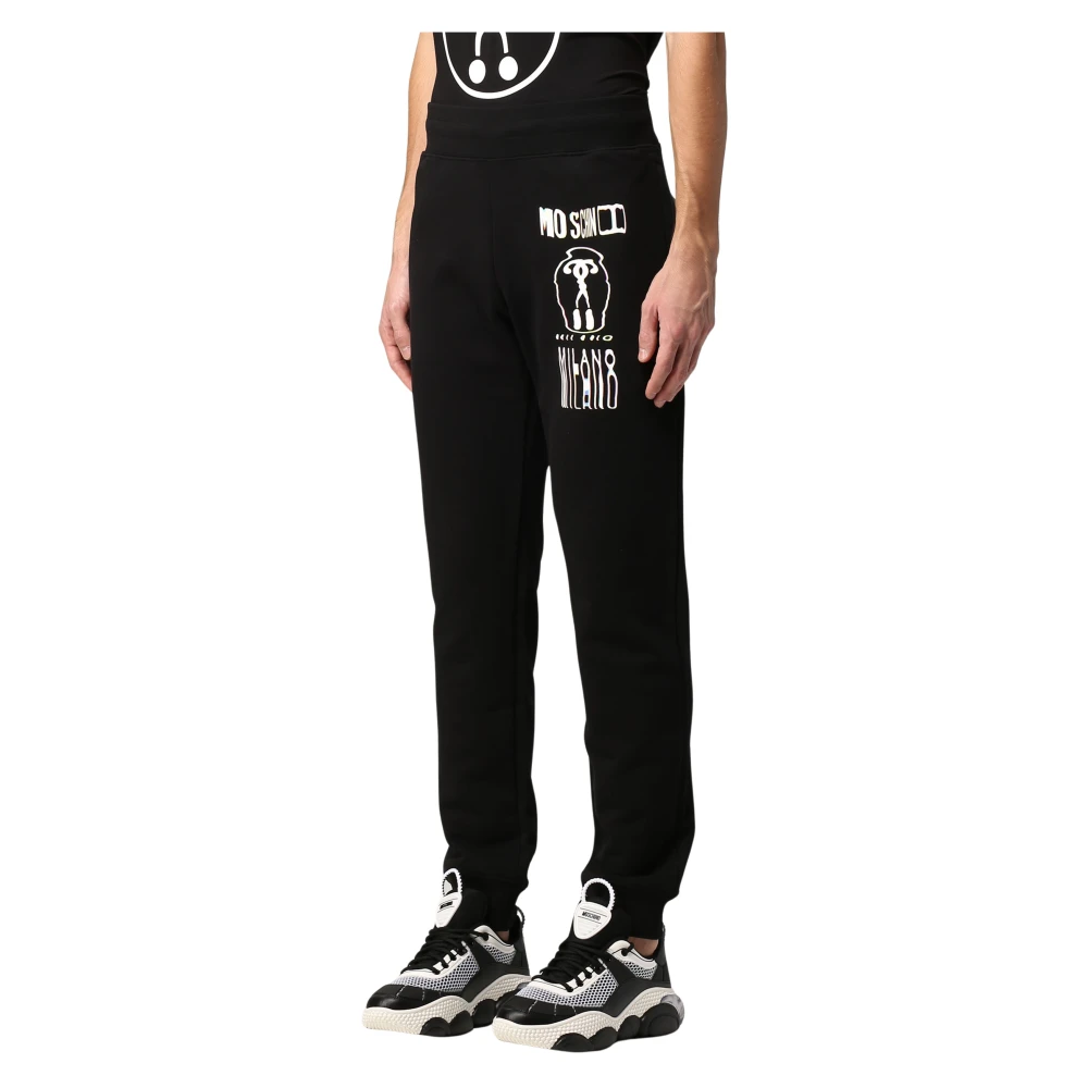 Moschino Katoenen Broek Black Heren