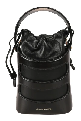Svart Rise Mini Bucket Väska