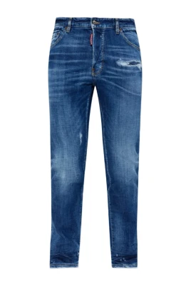 Premium Navy Blue Slim Fit Cotton Jeans