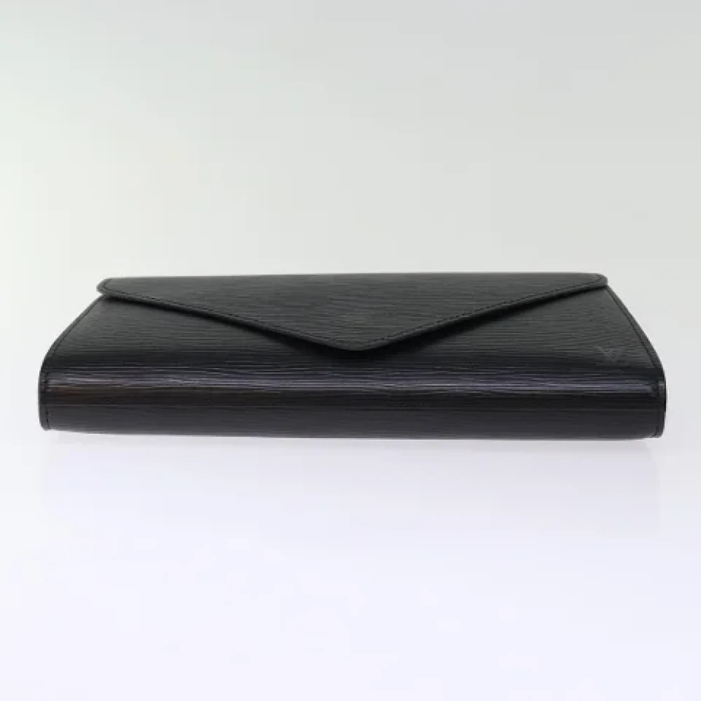 Louis Vuitton Vintage Pre-owned Leather clutches Black Dames