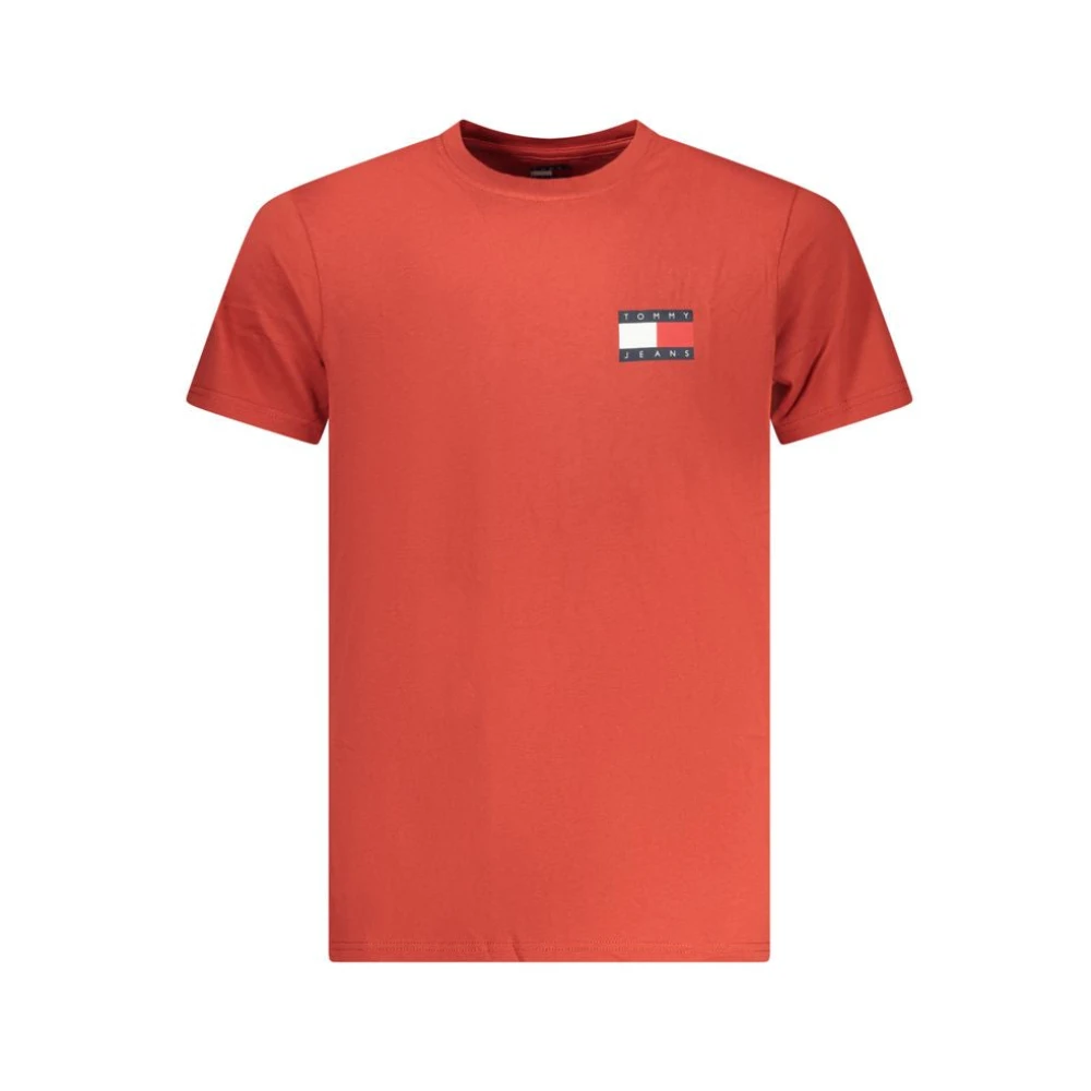 Tommy Hilfiger Men's Red Cotton T-Shirt