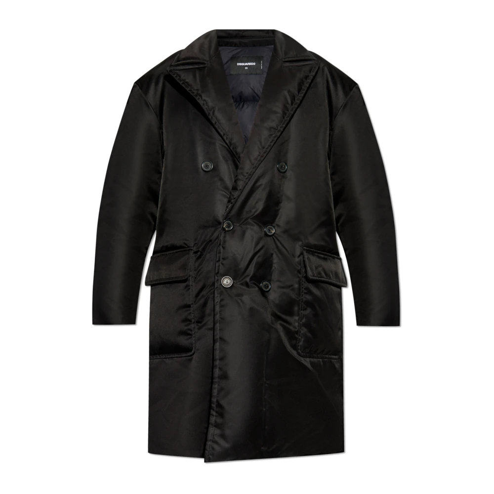 Dsquared2 Dubbelbreasted donsjas Black Heren