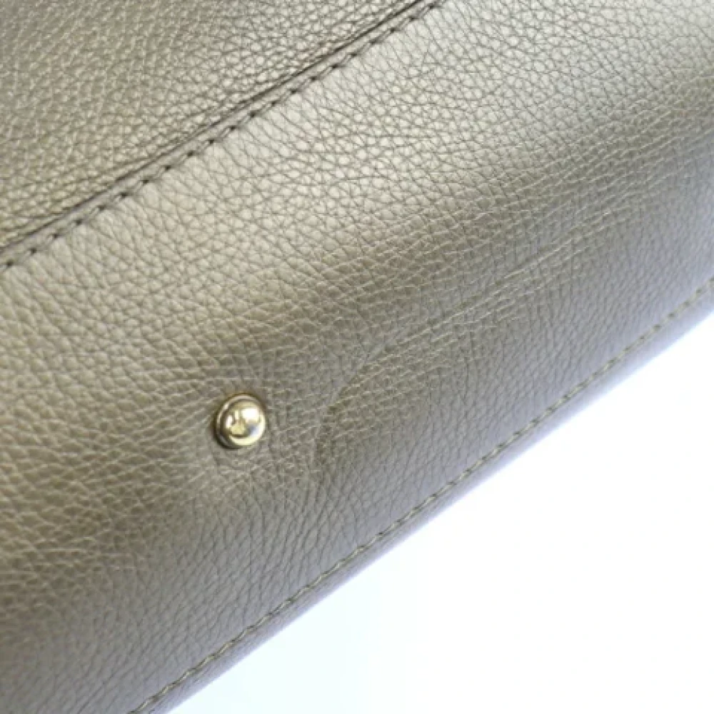 Gucci Vintage Pre-owned Leather handbags Brown Dames