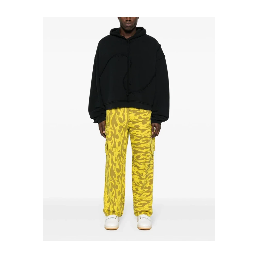 ERL Wide Trousers Yellow Heren