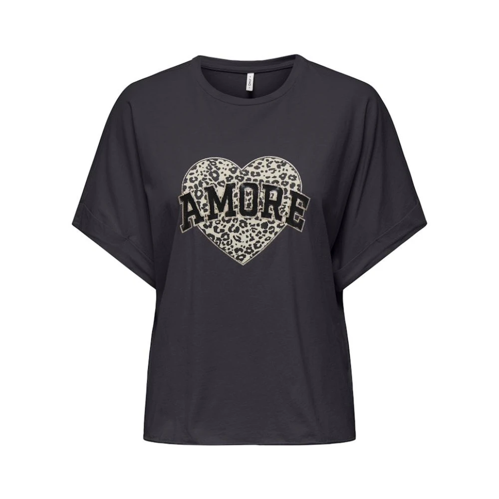 Only Leo Top in Life Collectie Black Dames