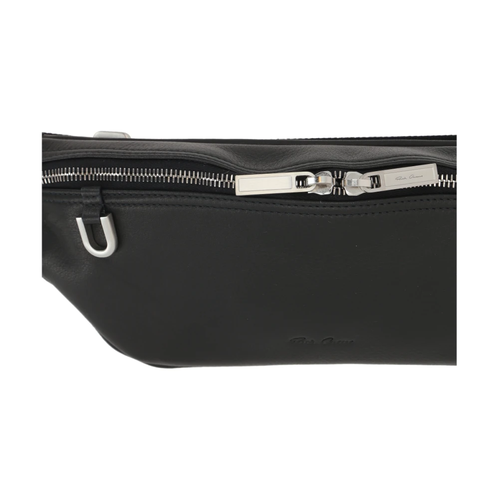 Rick Owens Zwarte leren Marsupio tas van Black Heren